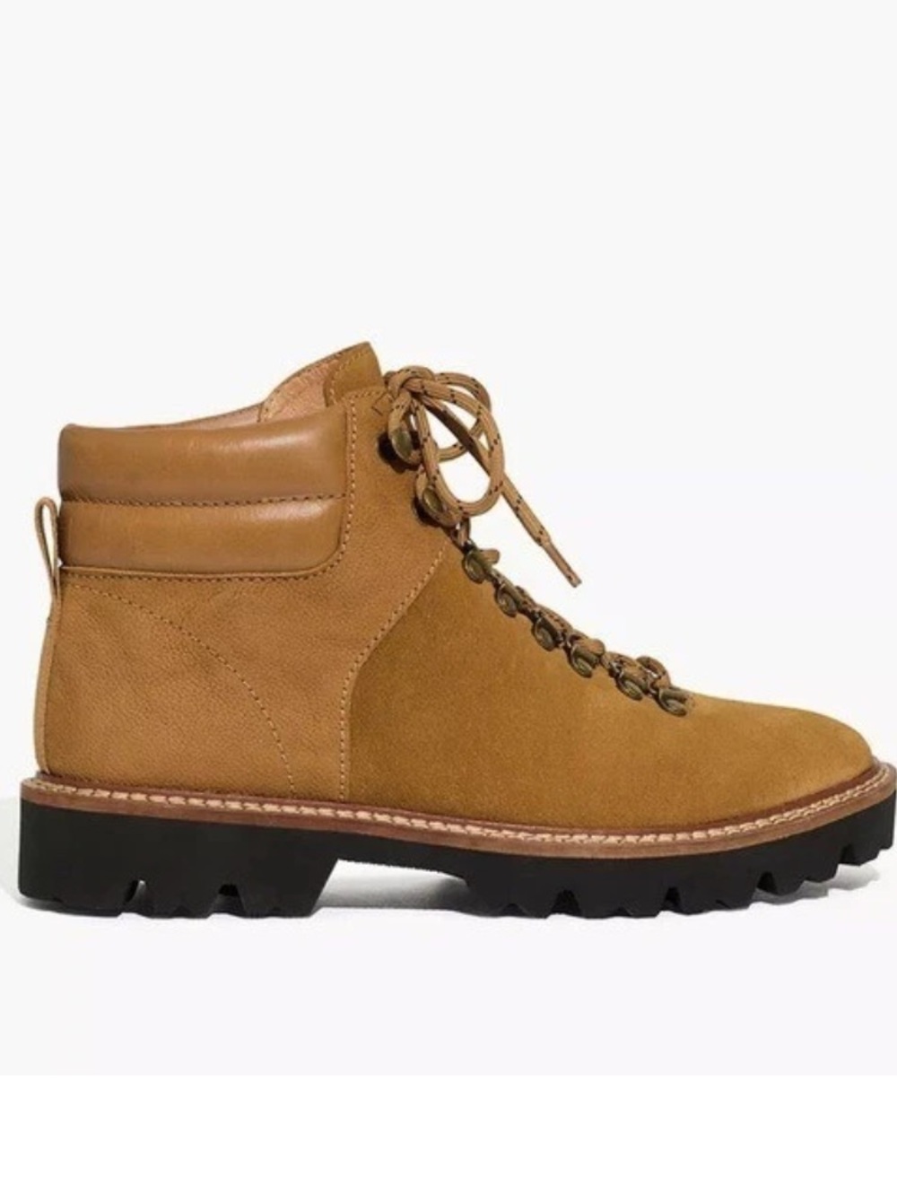 Madewell The Citywalk Lugsole Hiker Boot in Suede Leather Size 8.5